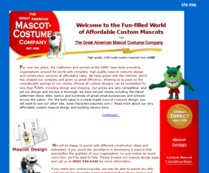fast-mascots.com: Mascot-Costumes.net: Custom Mascots
The Great American Mascot Costume Company designs high quality custom mascot costumes at affordable rates. Custom mascots start at just $1495.