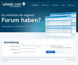 xphpbb.com: Eigenes kostenloses Forum mit vielen Funktionen!
