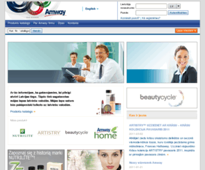 amwaylatvia.com: Amway (lv) - Poznajcie wszystkie wiodące marki firmy Amway dla zdrowia, urody i dla domu.
Możliwości biznesowe Amway i sklep internetowy Amway w Polsce. Wysokiej jakości witaminy, minerały i suplementy diety marki NUTRILITE, produkty do pielęgnacji skóry i kosmetyki kolorowe marki ARTISTRY, produkty do prania i czyszczenia w zasięgu jednego kliknięcia.