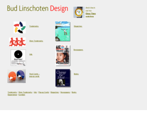 budlinschoten.com: Bud Linschoten Design, logos, greeting cards, typography
