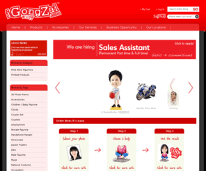 igongzai.com: Best gifts, personalised gifts. Hand made, made to order. Originated from Taiwan. The latest Craze.
With over 300 figurines and bodies to choose from, iGongZai figurines are suitable for cool souvenirs and giveaways at special events and occasions like weddings, ROM, birthdays,Valentines day, office parties and the like.