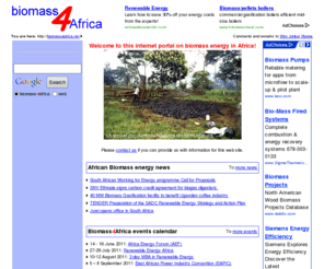 biofuels4africa.com: Biomass 4 Africa
Biomass for Africa web portal, the starting point for information on biomass in Africa (by Wim Jonker Klunne)