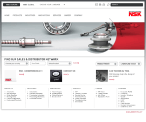 nskbearings.com: Welcome to NSK | NSK
NSK - One of the world's leading manufacturers of rolling bearings, linear motion products, automotive  components and steering systems. 