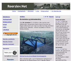 reerslev.net: Reerslev.Net - Reerslev p nettet
Hjemmeside for beboere og foreninger i Reerslev. Her kan du se aktiviteter, opslagstavle og lokale links.