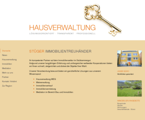 as-immobilien.at: | stüger immobilientreuhänder - Ihr Partner auf dem Immobiliensektor im Salzkammergut :: Startseite
Unserer Verantwortung bewusst bieten wir Ihnen ganzheitliche Lösungen aus unserem Wissenspool: Hausverwaltung WEG, Mietverwaltung, Immobilienverkauf, Mediation.