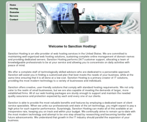 sanctionhosting.com: Home - Sanction Hosting
A WebsiteBuilder Website
