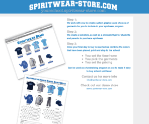 spiritwear-store.com: yourschool.spiritwear-store
Your PTA Spirit Wear Program Starting Point - Can be used as a fundraising program or just to make it easy to buy school spiritwear