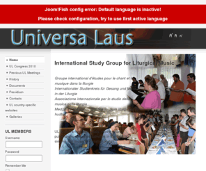universalaus.org: Universa Laus
Universa Laus, International Study Group for Liturgical Music