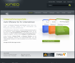 xineo.info: Intranet Portal, Intranet Lösungen, Typo3 Anbieter, Typo3 Dienstleister, Intrexx Firmen Portal, Internetagentur Aalen - xineo GmbH Intranet- und Internet-Lösungen
xineo ist eine IT-Dienstleister mit Spezialisierung auf Unternehmensportale im Intranet, Extranet und Internet.