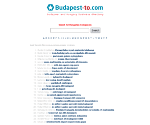 budapest-to.com: Budapest-To: Budapest and Hungary Business Directory
Budapest for Travelers - A business directory and catalog