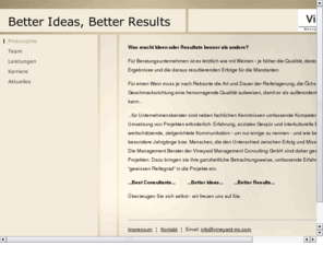 fabig.biz: Philosophie
Unternehmensberatung - Better Ideas, Better Results
