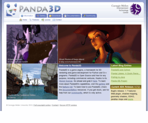 panda3d.org: Panda3D - Free 3D Game Engine
Free open source 3D game and simulation engine developed by Disney and maintained by Carnegie Mellon University\'s Entertainment Technology Center