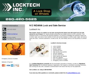 locktechindiana.com: Lock Service and Security Systems Fort Wayne, IN ( Indiana ) - Locktech Inc
Locktech, Inc. has been serving the Fort Wayne, IN area with expert lock and safe services for over 30 years. Call today! 260-420-5625