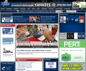 swbyankees.com: The Official Site of Minor League Baseball | Scranton/Wilkes-Barre Yankees Homepage
The Official Site of Minor League Baseball | Scranton/Wilkes-Barre Yankees Homepage