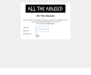 alltheabused.com: All The Abused - Official Website
All The Abused