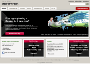 coretrek.com: CorePublish CMS - Enkel publiseringsløsning
Vi leverer komplette webprosjekt med vår enkle og brukervennlige publiseringsløsning CorePublish