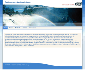 tafelwasser.biz: GROTE & BLOHM - Tafelwasser mit System - Start
Wasser - Quell des Lebens