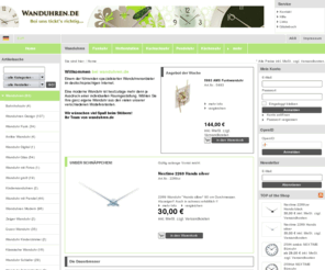 wohnraumuhren.com: | wanduhren.de - Wir haben Zeit für Sie
Willkommen bei wanduhren.de Einem der führenden spezialisierten Wanduhrenanbieter im deutschsprachigen Internet. Eine moderne Wanduhr ist heutzutage mehr denn je Ausdruck einer individuellen Raumgestaltung. Wählen Sie Ihre ganz eigene Wanduhr aus über 1000 verschiedenen Modellvarianten.