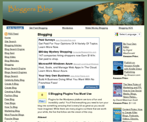 bloggerblognow.com: Blogging Tips: Blogging
Blogging: 5 Blogging Plugins You Must Use            Plugins for the Wordpress platform are tons of fun and incredibly useful. You'll find everything you need to turn your blog into something amazing that is every bit as great as you would have imagined.