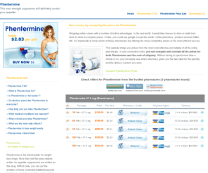 effectivemedcare.com: .: BUY PHENTERMINE ONLINE :: Order Phentermine for $2.83 per pill :.
Shopping by using price comparisons helps you buy Phentermine online at the best possible price. Always compare the prices for Phentermine to get the best value