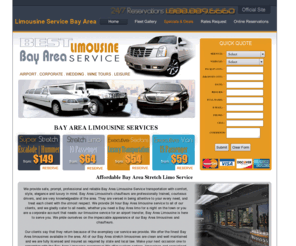 limousineservicebayarea.com: Bay Area Limousines | Bay Area Limousine Rentals | California Limo Service
Bay Area limo offers limo deals and limousine specials for limo service,  limousines, airport transportation, Leisure limo rentals and more. Call today for a FREE limousine price quote.