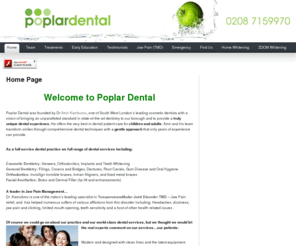 poplardental.info: Welcome to Poplar Dental
Advanced Cosmetic, Orthodontic, TMJ and General Treatment near Wimbledon, Kingston and Morden