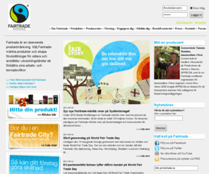 xn--rttvisemrkt-l8ah.com: Rttvisemrkt/Fairtrade - www.fairtrade.se
Fairtrade r en oberoende produktmrkning som bidrar till frbttrade arbets- och levnadsvillkor fr odlare och anstllda i utvecklingslnder.