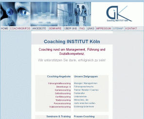 coaching-institut-koeln.de: Köln Coaching | Coaching INSTITUT Köln
Coaching Institut Köln: Coaching in Köln /Bonn: Frauencoaching, Karrierecoaching, Führungskräfte Coaching, Coaching für Existenzgründer. Direkt in Köln.