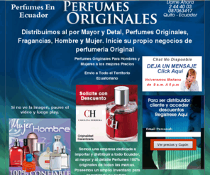 perfumesenecuador.com: El Mejor perfume - Te ragala $5.000 para que compres tu perfume
Perfumes para hombre y mujer, tambien para cada estilo de personalidad, encuentre la mejor guia de los mejores perfumes en Colombia