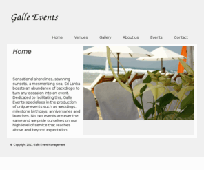 galleevents.com: Galle Events - Weddings in Sri Lanka
Galle Event Management,....