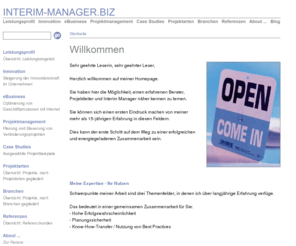 interim-manager.biz: Willkommen
Interim Manager / Interim Projektleiter