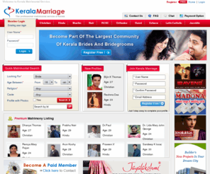 keralamarriage.com: Kerala Matrimony, Matrimonials: Malayalee Brides & Grooms | Kerala Marriage
Professional Kerala matrimony service from Kerala Marriage, the matrimonial website from InfoMagic group. Largest database of malayalee brides & grooms