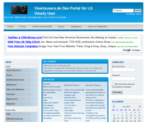 viewtyusers.de: Viewtyusers.de Das Portal für LG Viewty User • Portal
Von LG KU 990 Viewty User für LG KU990 Viewty User! Mit Forum, Bilderhosting, Knowledge Base und LG KU990 Viewty Downloads