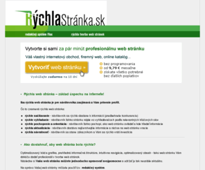 rychlastranka.sk: RychlaStranka.sk – rýchla tvorba web stránok
Redakčný systém Flox - to je rýchla tvorba web stránok.