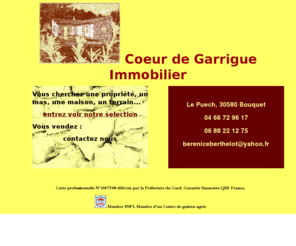 coeurdegarrigueimmo.com: Agence immobilière Coeur de Garrigue
