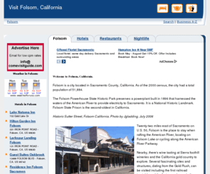 comevisitfolsom.com: Folsom California, Folsom cityguide
Folsom, Folsom California cityguide, Folsom CA local business.