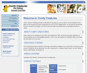 comfycreatures.co.uk: Comfy Creatures - providing professional pet services located in Warwickshire
Comfy Creatures - providing professional pet services located in Warwickshire