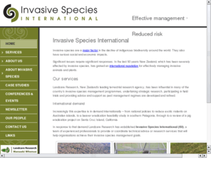 isinz.com: Invasive Species International: Minimising the risks and costs associated with invasive species management
Invasive Species International