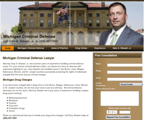 michigan-criminal-defense.net: Michigan Criminal Defense Attorney - drug crimes, methamphetamine, drunk driving | Michigan Criminal Defense
Michigan Criminal Defense Lawyer Attorney Gary A. Stewart, Jr. has fourteen years of experience handling criminal defense cases. For your serious criminal