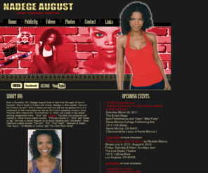 nadegeauguste.com: Nadege August
nadegeaugust.com is the offical web site for actress nadege august, also known as nadege auguste.