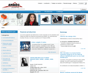 ermec.com: ERMEC - Distribuidor de Iluminación led, pulsadores MEC, teclados APEM e interruptores ARCOLECTRIC,Conectores ERNI, motores, dinamos
ERMEC: Distribución de componentes eléctricos y electrónicos