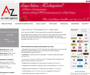 azwebagentura.lv: Web jaunumi - AZwebagentura.lv
AZ web serviss - web izstrāde, web dizains, web programmēšana, interneta mārketings, e-komercija, 10 gadu pieredze web risinājumu izstrādē. Vairāk skatīt AZwebagentura.lv