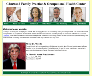 drwoodsmd.com: Glenwood Family Practice & Occupational Health Center
Glenwood Family Practice & Occupational Health Center