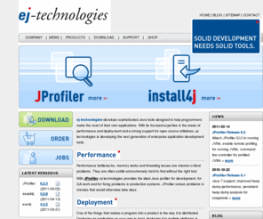 ej-technologies.net: ej-technologies - Java Profiler, Java Installer Builder, Java Tools
ej-technologies provides JProfiler, an enterprise level java profiler