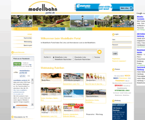 modellbahnportal.de: modellbahn-portal.de - das tor zur modelleisenbahn im internet -
modellbahn-portal.de ist das tor zur welt der modelleisenbahn im internet. hier finden sich alle Links die zum Thema passen, von Spur 0 bis Spur z, von modellbau bis kult.