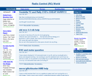 radiocontrolworld.net: Radio Control (RC) World
Radio Control RC hobby news summary includes cars, trucks, boats, airplanes and helicopters