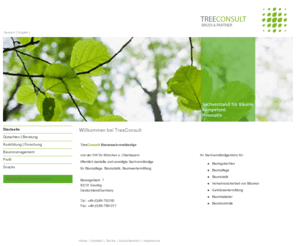 treeconsult.org: Willkommen bei TreeConsult
Ihr Sachverständigenbüro für

- Baumgutachten
- Baumpflege
- Baumstatik
- Verkehrssicherheit von Bäumen
- Gehölzwertermittlung
- Baumkataster
- Baumkontrolle