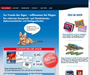 Klages-kalender.de: Klages Kalender AG - Die bekannten Wand- und Spruch