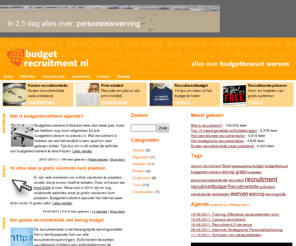 budgetrecruitment.nl: Budgetrecruitment.nl – budget recruitment, low budgetrecruitment, no budgetrecruitment, efficient werven, effectief werven
