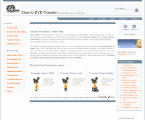 cine-to-dvd.com: Cine to DVD Service - Zero Flicker
Cine film to DVD UK. 8mm film transfer Convert cine film to DVD, AVI, video or MPEG